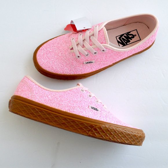 Vans Shoes - Vans authentic ice cream pink glitter sneaker shoes woman size 7 new sparkly